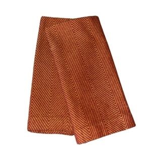 Tag orange chevron cotton table napkins set of 2